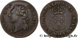 LOUIS XVI Demi-sol dit à l écu 1786 Metz