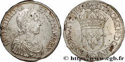 LOUIS XIV  THE SUN KING  Écu, portrait à la mèche longue 1648 Poitiers SS