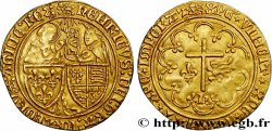 HENRY VI DE LANCASTRE - ROI DE FRANCE (1422-1453) - ROI D ANGLETERRE (1422-1461) et (1470-1471) Salut d or n.d. Rouen TTB+