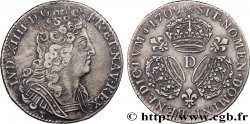 LOUIS XIV  THE SUN KING  Quart d écu aux trois couronnes 1709 Lyon