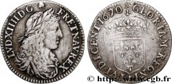 LOUIS XIV LE GRAND OU LE ROI SOLEIL Douzième d’écu pour la Martinique 1670 Paris TB+