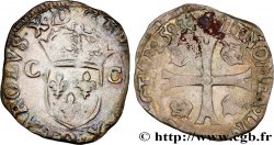 CHARLES X, CARDINAL DE BOURBON Douzain aux deux C, 1er type 1593 Lyon