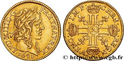 LOUIS XIII LE JUSTE Demi-louis d or aux huit L (effigie de Jean Warin) 1641 Paris SUP