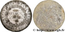 NATIONALKONVENT Pièce d’essai de Dupré, tirage en étain 1792 Paris fVZ