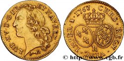LOUIS XV DIT LE BIEN AIMÉ Louis d’or aux écus ovales, tête ceinte d’un bandeau 1767 Orléans