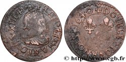 LOUIS XIII  Double tournois, 15e type de La Rochelle 1640 La Rochelle