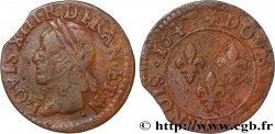 LOUIS XIII LE JUSTE Double tournois, type de Warin 1643