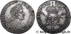 LOUIS XIV  THE SUN KING  Demi-écu aux insignes 1701 Tours