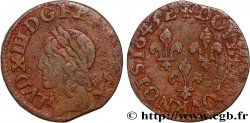 LOUIS XIII LE JUSTE Double tournois, type de Warin 1643 Tours