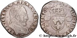 CHARLES IX. MONNAYAGE AU NOM DE HENRI II Teston au buste lauré, 2e type 1562 Bayonne