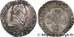 HENRY III Demi-franc au col plat 1578 Nantes fVZ