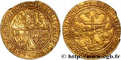 HENRY VI DE LANCASTRE - ROI DE FRANCE (1422-1453) - ROI D ANGLETERRE (1422-1461) et (1470-1471) Salut d or n.d. Rouen TTB+