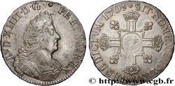 LOUIS XIV LE GRAND OU LE ROI SOLEIL Demi-écu aux huit L 1705 Lille TTB/TTB+