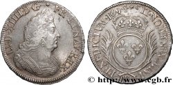 LOUIS XIV LE GRAND OU LE ROI SOLEIL Demi-écu aux palmes 1694 Lille TTB/TTB+