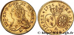 LOUIS XV  THE WELL-BELOVED  Louis d or aux écus ovales, buste habillé 1726 Paris AU
