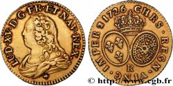 LOUIS XV DIT LE BIEN AIMÉ Louis d or aux écus ovales, buste habillé 1726 Orléans