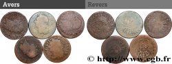 LOUIS XVI Sols dits à l écu , lot de 5 ex. n.d. Ateliers divers