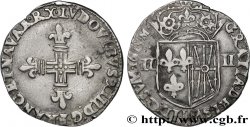 LOUIS XIII LE JUSTE Quart d écu de Navarre 1615 Saint-Palais