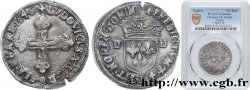 LOUIS XIV THE SUN KING Quart d écu, titulature côté croix 1646 Bayonne