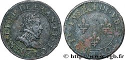 HENRI III Double tournois, 1er type de Paris 1583 Paris, Moulin des Étuves