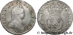 LOUIS XV  THE WELL-BELOVED  Écu dit  vertugadin  1716 La Rochelle AU/AU