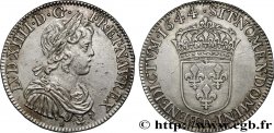 LOUIS XIV  THE SUN KING  Demi-écu, portrait à la mèche courte 1644 Lyon AU