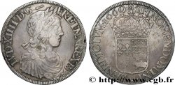 LOUIS XIV  THE SUN KING  Écu de Béarn, portrait à la mèche longue 1660 Morlaàs XF