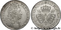 LOUIS XIV  THE SUN KING  Écu aux trois couronnes 1709 Paris AU