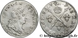 LOUIS XIV LE GRAND OU LE ROI SOLEIL Cinq sols aux insignes 1702 Montpellier TB+