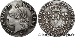 LOUIS XVI Vingtième d écu aux branches d olivier, buste lauré 1779 Paris XF