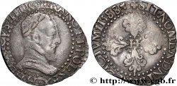 HENRI III Demi-franc au col plat 1588 La Rochelle
