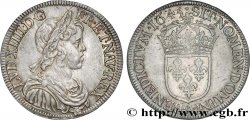 LOUIS XIV  THE SUN KING  Demi-écu, portrait à la mèche courte 1645 Paris, Monnaie du Louvre AU