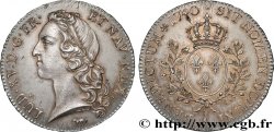 LOUIS XV DIT LE BIEN AIMÉ Écu aux branches d’olivier, tête ceinte d’un bandeau 1740 Paris
