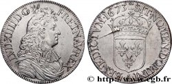 LOUIS XIV  THE SUN KING  Écu, portrait à la cravate courte 1673 Paris AU