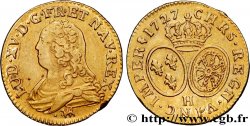 LOUIS XV DIT LE BIEN AIMÉ Louis d or aux écus ovales, buste habillé 1727 La Rochelle