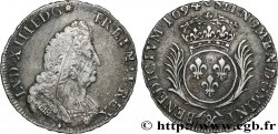 LOUIS XIV THE SUN KING Demi-écu aux palmes 1694 Aix-en-Provence