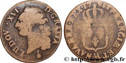 LOUIS XVI Sol dit à l écu 1791 Metz