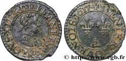 LOUIS XIII LE JUSTE Denier tournois, type 1 1617 Paris