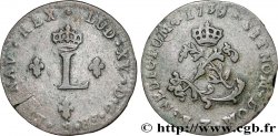 LOUIS XV DIT LE BIEN AIMÉ Double sol de billon 1739 Grenoble