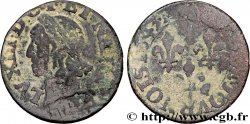 LOUIS XIII LE JUSTE Double tournois, type de Warin 1643 Tours