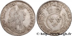 LOUIS XIV LE GRAND OU LE ROI SOLEIL Écu aux palmes 1693 Rouen