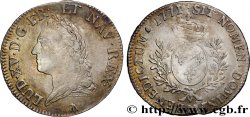 LOUIS XV  THE WELL-BELOVED  Écu aux branches d’olivier, buste lauré 1771 Toulouse VF/XF