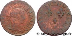 LOUIS XIII Double tournois, 2e type de Rouen 1639 Rouen
