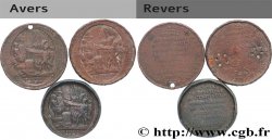 REVOLUTION COINAGE Monneron de 5 sols au serment (An IV), 3e type, lot de 3 ex. n.d. Birmingham, Soho