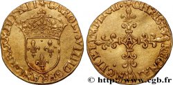 CHARLES IX Écu d or au soleil, 1er type 1572 Paris