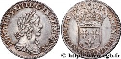LOUIS XIII  Douzième d écu, buste drapé et cuirassé (2e buste de Jean Warin) 1642 Paris, Monnaie de Matignon AU/AU