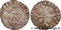 LOUIS XIII  Douzain, à la croix cantonnée de deux lis et de deux couronnes (émission protestante) 1622 Montpellier XF