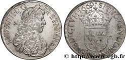 LOUIS XIV THE SUN KING Écu, portrait apollinien 1669 Aix-en-Provence