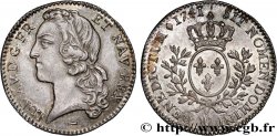 LOUIS XV  THE WELL-BELOVED  Cinquième d’écu aux branches d’olivier, tête ceinte d’un bandeau 1741 Lille AU/MS