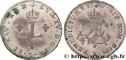 LOUIS XV DIT LE BIEN AIMÉ Double sol de billon 1740 Amiens